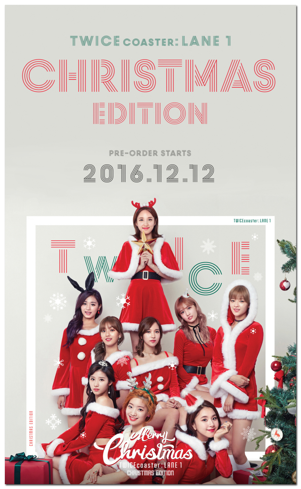 サンタに扮したtwiceクリスマスエディションtt楽天12月12日限定予約発売開始 サイン入りcd届いた Twice Love K Pop好き 韓流ドラマ好きなブログ タケログ